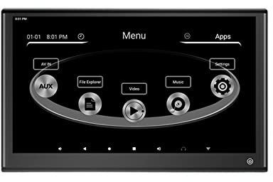 Auto-TV-Kopfstützenmonitor, 13,3-Zoll-Kopfstützenmonitor IPS-Touchscreen-Auto-Rücksitzunterhaltung 4K-Fahrzeug-Videoplayer-Anzeige mit Spiegelung Für lange Autofahrten oder Familienurlaube(1 PCS Black