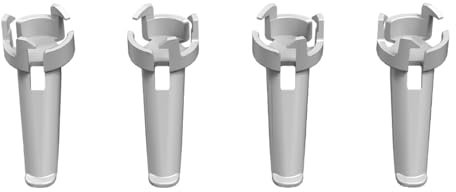 Fazvncv Carrello di atterraggio quadricottero regolabile in altezza, pieghevole, treppiede di sollevamento per UAV migliora la stabilità della fotografia