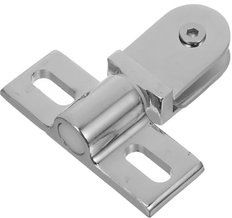 HOMSFOU Charnière de porte de douche en alliage de zinc épais avec pivot supérieur et inférieur pour paroi de douche en verre - Matériel robuste pour une installation sûre