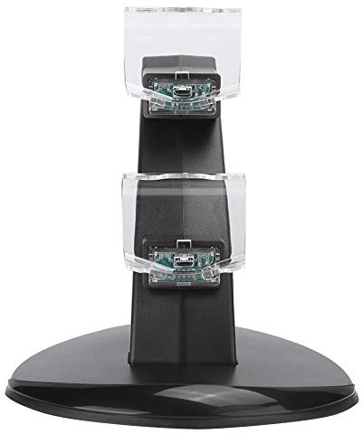 SIXRUN 2 in 1 Double Airplane Gamepads Desktop Charger with ABS Material for Controllers Charge Two Simultaneously in 4 Hours