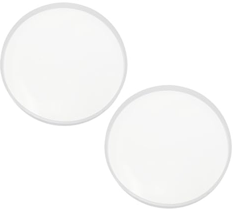sourcing map Lot de 2 moules en silicone pour dessous de verre - 18 x 18 cm - Forme ronde - Époxy - Pour dessous de verre en résine, décoration d'intérieur, loisirs créatifs - Ambre coloré