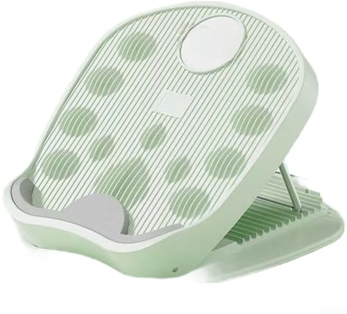 Herramienta de estiramiento de pantorrillas y piernas de 16 niveles con base triangular ergonómica y pedal antideslizante suave para el mantenimiento diario de la movilidad (versión básica verde)