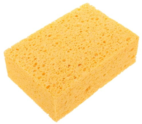 Tofficu SpüLschwamm FüR Die Reinigungsschwamm Aus Schwammmaterial 15X10X5cm | Wiederverwendbar Und Schnell Trocknend Zum Reinigen Von Geschirr Und KüChenutensilien (Gelb)