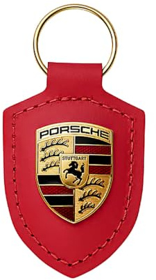 Porsche Crest Keyring - Red