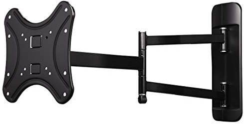 Hama TV Wandhalterung Schwenkbar, Neigbar, Ultralang (19-48 Zoll TV Halterung für Fernseher bis zu 25 kg, max. VESA 200x200, Ausziehbare Fernsehhalterung inkl. Fischer-Dübel & Bohrschablone) schwarz