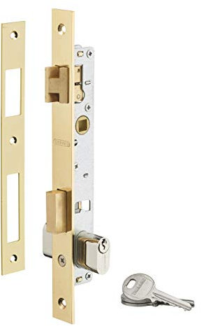 THIRARD - Serrure encastrable pour porte d'entrée avec cylindre, axe 14mm, 3 clés