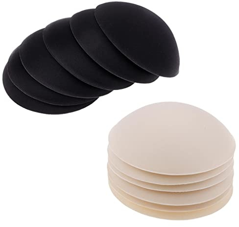 F Fityle 3 Paare Brustpolster für BH, BH-Einlagen Einsätze Waschbar, Sponge BH Insert Pads Atmungsaktiv, Push up Bikinis Pad Bra Einlagen Abnehmbar für Sport BH Badeanzug und Bikini