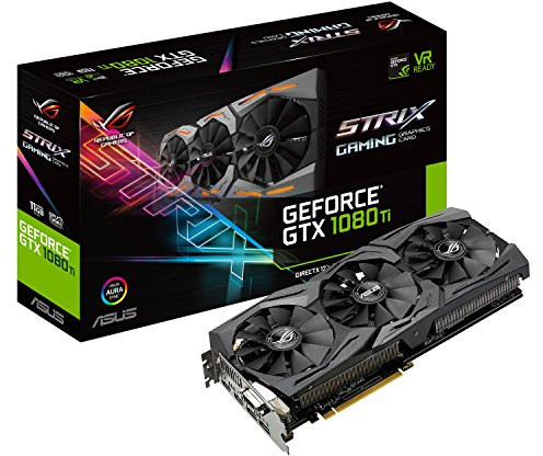 ASUS ROG STRIX GeForce GTX 1080 TI 11GB VR Ready 5K HD Gaming Graphics Card (ROG-STRIX-GTX1080TI-11G-GAMING) (Renewed)