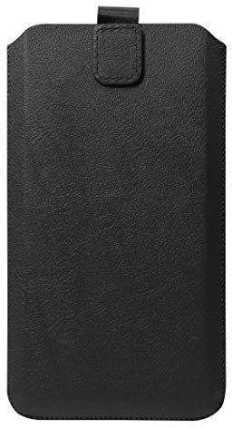 Schützende Handytasche -Sleeve mit Magnetverschluss, 6.5, Schwarz (geeignet für Samsung, Apple, Huawei, Sony, LG, Nokia, etc.)