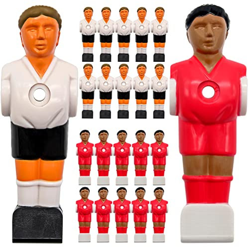 eyepower 22 Tischkicker Figuren 13mm - Deutschland vs. Portugal - Tisch Fussball Kicker Figuren - Tisch Fussballspiel Zubehör Fußball Kickertisch Ersatzteile Tischfussball Figuren Kicker Tisch