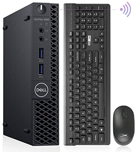 Dell Mini PC Windows 11 Micro Computer OptiPlex 3060 Desktop,i7-8700T 32GB Ram 1TB M.2 NVMe M.2 SSD,AX210 Built-WiFi 6E,HDMI Dual Monitor Support,Wireless Keyboard Mouse (Renewed)
