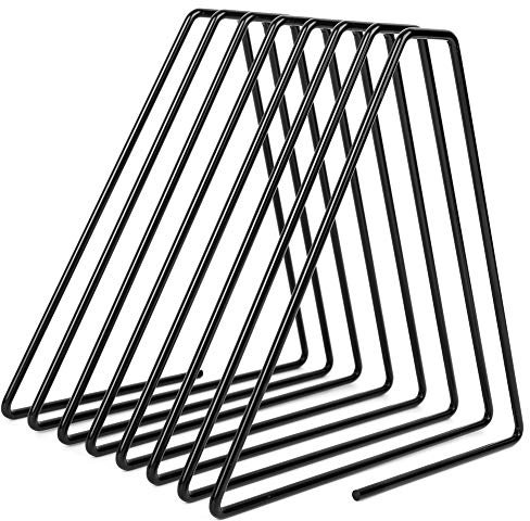 Beufee Zeitschriftenhalter aus Metall, Ordnerhalter, Schallplatten-Organizer, Desktop-Dateisortierer, Organizer, Zeitungshalter, Ständer für das Heimbüro(Schwarz)
