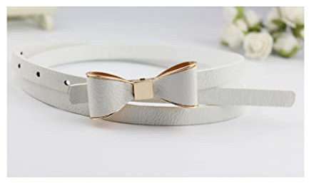 NOBRIM Dünner Gürtel für Damen, bunter Bogen, Ledergürtel, Damenbund, Bekleidungszubehör, Taille für Frauen für Kleider, 12-Farbiger Ledergürtel