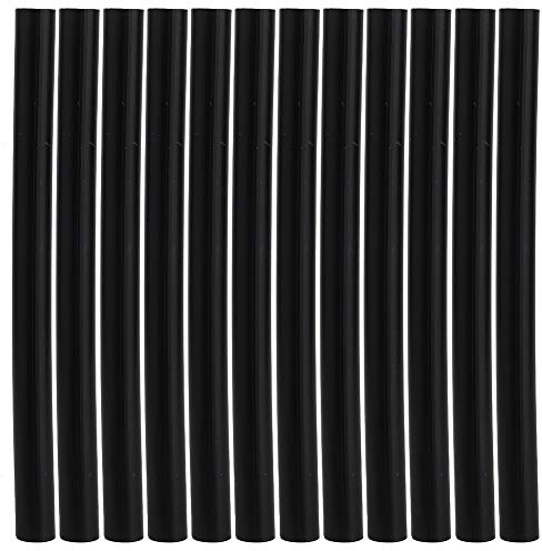 Hapivida Bâton de Colle Chaude, 12 Pièces Extensions de Cheveux Bâtons de Colle à la Kératine Adhésif Professionnel pour Cheveux Pistolet à Kératine, Noir