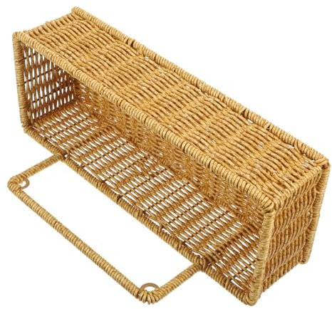 TOPBATHY Bathroom Shelves Imitation Woven Storage Basket Decorative Woven Basket for Bathroom Accessories for Spaces