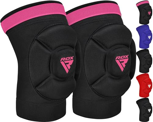RDX Ginocchiere per MMA, Kick Boxing e Muay Thai Training, supporto imbottito in schiuma per grappling, arti marziali, abbigliamento protettivo per gabbia, BJJ, Karate, pallavolo