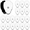 Tens Machine Pads, 5x5CM Self-Adhesive Electrodes 20PCS Latex-Free TENS Electrode Pads Non-irritating Design, Universal tens Pads Replacement for Electrotherapy