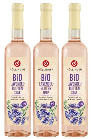 Höllinger Bio Rosenblütensirup, vegan, 3 x 0,5 l