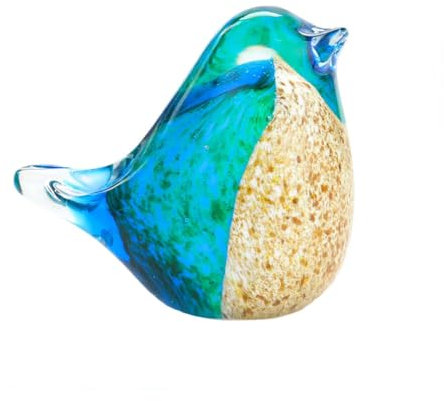 KGADRX Kristallstatue, süßer Eisvogel, Vogel, Glasornament, Tierfiguren, Briefbeschwerer, Kunsthandwerk Schrank, Heimtischdekoration