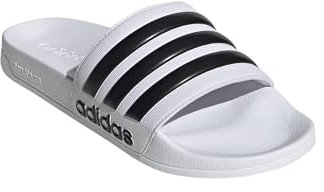adidas Shower Adiletten Badelatschen (white, EU Schuhgrößensystem, Erwachsene, Numerisch, M, 39)