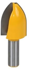 1 broca for rebajadora de paneles, con forma de cóncavo vertical, vástago de 1/2, for puerta, cortador de carpintería, cortador de espiga for herramientas de carpintería