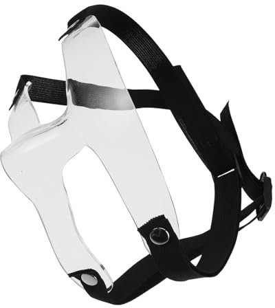 ARTSEWPLY Sportmaske Nasenschutz Für Den Sport Verstellbarer Nasenschutz Für Damen Gesichtsmaske Für Gebrochene Nase Sport-gesichtsschutz Zum Schutz PVC-verbundwerkstoff Transparent