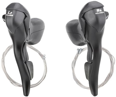 Dottduya Bremshebel Fahrrad Schalthebel Duals Control-Radfahren 3x7 8 9 10 Gang-Schaltung Fahrrad Duals Control Hebel Rennrad Schalthebel Kompatibel für Lenker