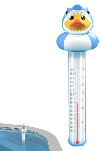 Thermomètre flottant pour piscine Lecture facile | Thermomètre d'eau amusant pour piscine Accessoire pour bain à remous crèche pédiatrique maison voyage piscine aquarium intérieur Rese