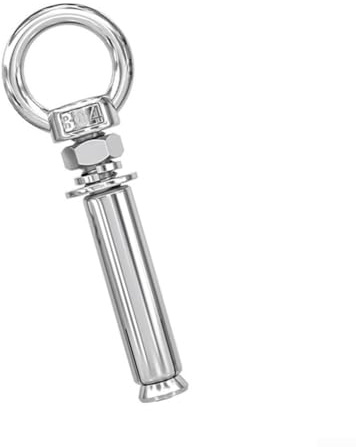 Bulloni ad espansione in acciaio inox e viti ad occhiello per tasselli da parete con anelli in diverse lunghezze (M10x80)
