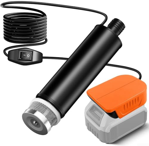 Bomba de transferencia de agua para Bosch y para Dewalt 18V, aborda eficientemente barriles de lluvia y necesidades de riego de jardín (para DCB203)