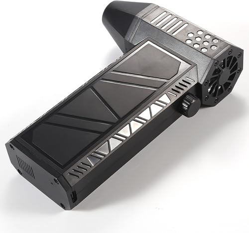 YUEHISY Soplador de Hojas Inalámbrico, Secador de Coche Mini Turbo de 13000 RPM, Plumero de Aire Comprimido, Plumero de Aire Eléctrico Inalámbrico para Casa, (Turboventilador con conductos X6 Negro)