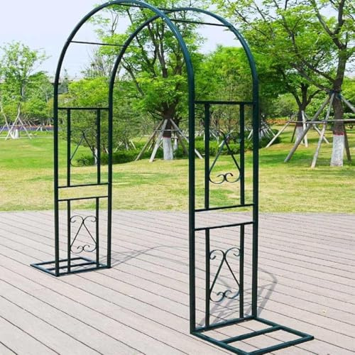 Arche de jardin – Structure métallique réglable de 140 à 340 cm, support résistant aux intempéries pour plantes grimpantes, parfait pour la décoration d'intérieur/extérieur et les décorations de