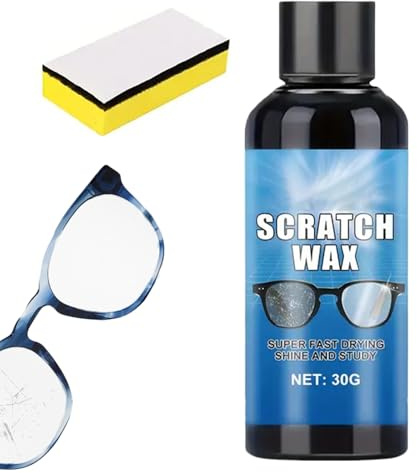 Quitarañazos para Gafas - con Esponja, Protectora, Portátil y de Larga Duración - Limpiadora y Reparadora para Lentes,para de Resina, Metal, Coche, Ventana, Espejo
