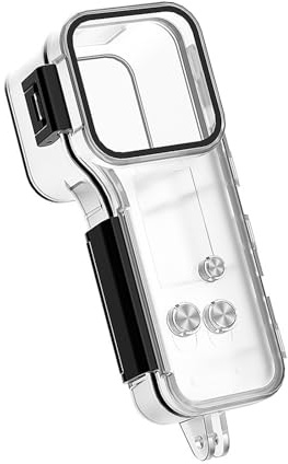Custodia subacquea impermeabile da 50 m per fotocamera Pocket 4 con protezione antigraffio in vetro 9H per immersioni, surf, attività all'aperto, custodia per fotocamera subacquea