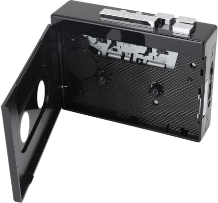 VGEBY Bärbar Kassettbandspelare, Bluetooth Retro-kassettspelare, MP3-omvandlare, Kompakt Design, Idealisk för Musikälskare (A)