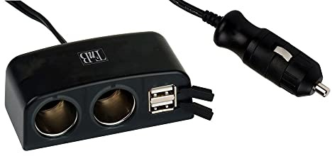 T'nB ACGP035221 Multiprise allume-cigare 2 prises AC + 2 prises USB
