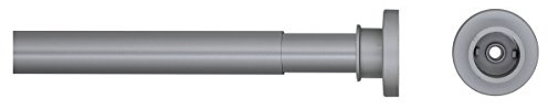 Sealskin 276663205 Teleskop-Duschvorhangstange, Durchmesser 28 mm, Aluminium, Chrom matt, 80-130 cm