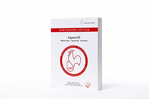Hahnemühle Aquarellblock, Jubiläumsausgabe, 50 Blatt, 425g/m², 24 x 32 cm