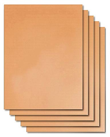 DINOWIN BBQ Grillmatte Backpapier, 4er Set Antihaft zum Grillen und Backen, 40x33 cm Barbecue Grill Matte Backmatte Wiederverwendbar für Backofen, Gas Grills Grillzubehör (Golden)