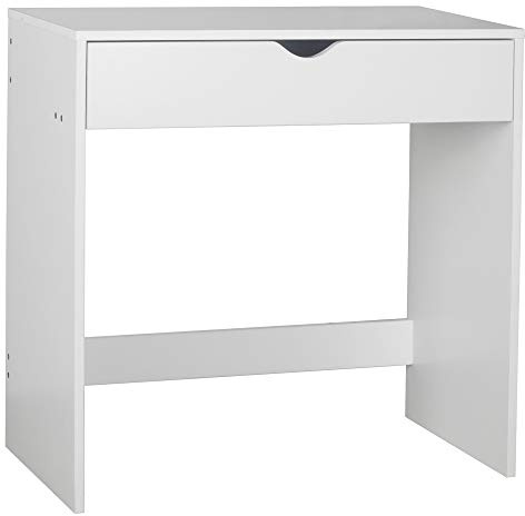 Urbn-Living Bedroom Schminktisch aus Holz, 1 Schublade, klein, Weiß