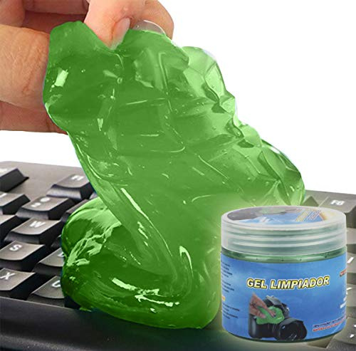 Gel Limpiador Universal, Almohadilla de Limpieza para Coche, Quita polvo con Pegamento, Removedor de Suciedad, Herramienta de limpieza para teclado de ordenador de casa