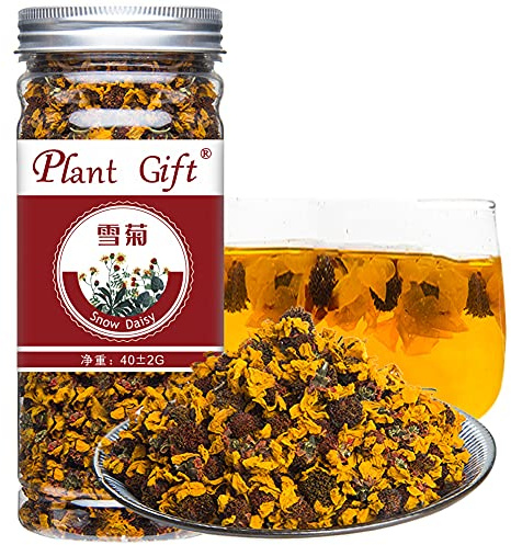 Plant Gift Natural Kunlun Snow Daisy Tea 40G/1.41oz 雪菊 Natural Kunlun Schnee Daisy Tee, High Mountain Xueju Schnee Chrysanthemen Blumen Kräutertee