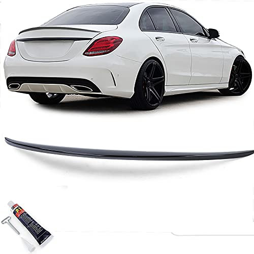 Sport Heckspoiler Lippe Schwarz Glanz mit ABE für Mercedes C W205 Limo 14-21