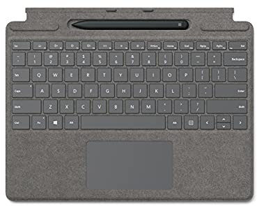 Microsoft Clavier Surface Signature + Stylet Surface Slim Pen 2, Platine, compatible Surface Pro 13 (Clavier AZERTY)