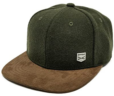 Hand und Feuer Snapback Cap Casual Business Dunkelgrün Filz XL