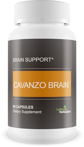 Cavanzo Brain Support - Brain Support Supplement Improve Memory Focus and Brain Function - Memory - Focus - Clarity - Recovery - Stamina - Cavanzo Frankincense Improved Capsule Formulation