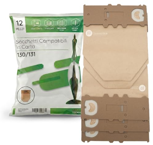 PIESSEONLINE 12 bolsas de 12 perfumes 2 filtros para aspiradora Vorwerk Folletto VK 200, paquete doble: 2 cajas de 6 bolsas 6 perfumes 2 rejillas para aspiradora VK 200 y VK200 FP