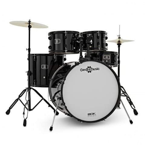Acoustic Drum Kit BDK-22 by Gear4music Black Rock Size