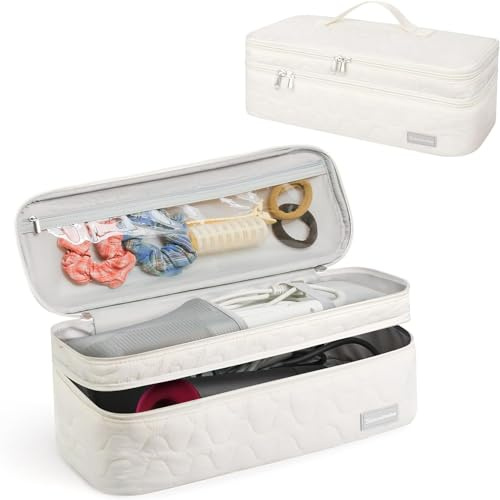 CANBOX Reise Tasche für Haartrockner, Aufbewahrungstasche für Dyson Airwrap Frisur-Werkzeug und umfangreichem Zubehör, Wasserdichter Doppellagige Organizer Taschen