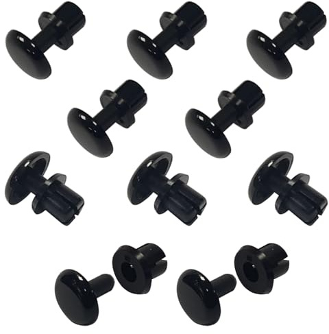 cyclingcolors 10x Kunststoffnieten Auto Befestigung Clips Universal Stoßstangen Zierleisten Plastikklips Spreiznieten Karosserie Befestigungssatz Ø4,1mm x 2mm-5mm